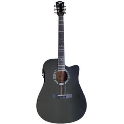 V-tone VEAG1 CE BK gitara elektroakustyczna 4/4 dr (Akustik Gitarre, ABS-Kunststoff, Fichtensperrholz, HPL, Mahagoni-Sperrholz, Okoume, PPS), Gitarre, Schwarz V-tone VEAG1 CE BK gitara elektroakustyczna 4/4 dr (Akustik Gitarre, ABS-Kunststoff, Fichtensperrholz, HPL, Mahagoni-Sperrholz, Okoume, PPS), Gitarre, Schwarz
