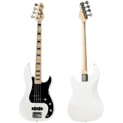 No Name Elektrische Bassgitarre V-TONE PJB46 WH weiss 4/4 (E-Gitarre), Gitarre, Weiss No Name Elektrische Bassgitarre V-TONE PJB46 WH weiss 4/4 (E-Gitarre), Gitarre, Weiss