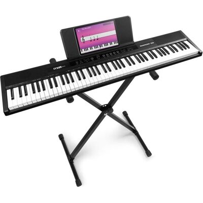 Max RhapsodyDP88 Digitale Piano met 88 toetsen - Keyboard met standaard - (88 Tasten), Keyboard, Schwarz Max RhapsodyDP88 Digitale Piano met 88 toetsen - Keyboard met standaard - (88 Tasten), Keyboard, Schwarz