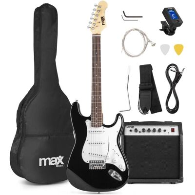 Max Music E-Gitarre GigKit (E-Gitarre, Linde, Sperrholz), Gitarre, Schwarz Max Music E-Gitarre GigKit (E-Gitarre, Linde, Sperrholz), Gitarre, Schwarz