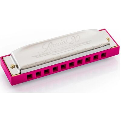 Hohner Special 20 C-Dur (Mundharmonika, Diatonisch), Blasinstrumente, Pink, Silber Hohner Special 20 C-Dur (Mundharmonika, Diatonisch), Blasinstrumente, Pink, Silber