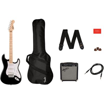 Fender Sonic Stratocaster Pack (E-Gitarre, Pappel), Gitarre, Schwarz Fender Sonic Stratocaster Pack (E-Gitarre, Pappel), Gitarre, Schwarz