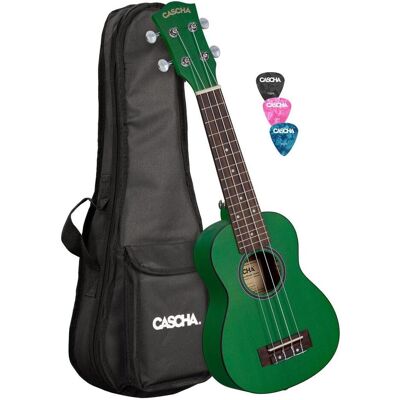 Cascha HH 2265L Grüne Sopran-Ukulele (Soprano), Ukulele, Grün Cascha HH 2265L Grüne Sopran-Ukulele (Soprano), Ukulele, Grün