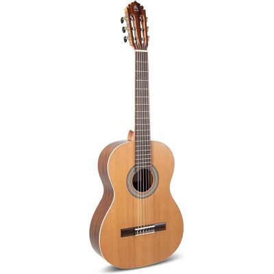 Manuel Rodriguez Klassische Gitarre mit Spaanse Hak für kleine Hände, Massivholz (Konzertgitarre, Boden und Zargen aus Mahagoni, Massivholz Decke aus kanadischem Rotzederholz), Gitarre Manuel Rodriguez Klassische Gitarre mit Spaanse Hak für kleine Hände, Massivholz (Konzertgitarre, Boden und Zargen aus Mahagoni, Massivholz Decke aus kanadischem Rotzederholz), Gitarre