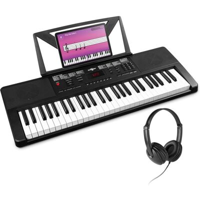Max Rhapsody54 keyboard piano set met 54 toetsen - Ideaal voor beginners - Met (54 Tasten), Keyboard, Schwarz Max Rhapsody54 keyboard piano set met 54 toetsen - Ideaal voor beginners - Met (54 Tasten), Keyboard, Schwarz