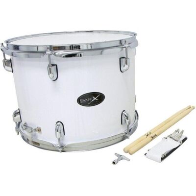Gewa Basix Marching-Tenortrommel – 14 Zoll – Weiss (Perkussion), Perkussion, Weiss Gewa Basix Marching-Tenortrommel – 14 Zoll – Weiss (Perkussion), Perkussion, Weiss