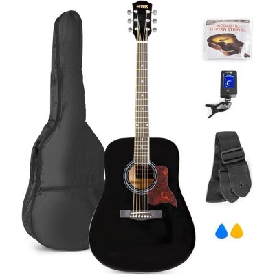Max Music SoloJam Set (Akustik Gitarre, Holz, Linde), Gitarre, Schwarz Max Music SoloJam Set (Akustik Gitarre, Holz, Linde), Gitarre, Schwarz