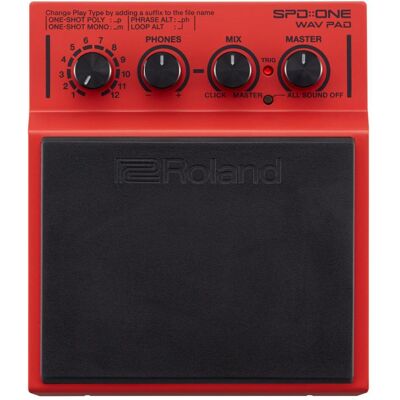 Roland SPD::ONE Wav (Drums, Gitarre), Effektpedal, Schwarz, Rot Roland SPD::ONE Wav (Drums, Gitarre), Effektpedal, Schwarz, Rot