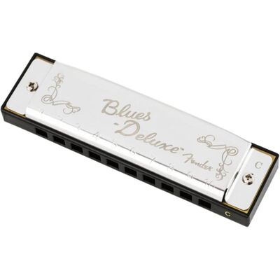 Fender Blues Harmonica Deluxe C (Mundharmonika, Diatonisch), Blasinstrumente, Silber Fender Blues Harmonica Deluxe C (Mundharmonika, Diatonisch), Blasinstrumente, Silber