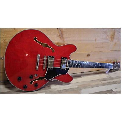 Eastman Guitars Eastman T386 Red (Halbakustik Gitarre, Griffbrett: Ebenholz, Hals: Ahorn, Korpus: laminierter Ahorn mit einfacher Ahorn-Decke), Gitarre, Rot Eastman Guitars Eastman T386 Red (Halbakustik Gitarre, Griffbrett: Ebenholz, Hals: Ahorn, Korpus: laminierter Ahorn mit einfacher Ahorn-Decke), Gitarre, Rot