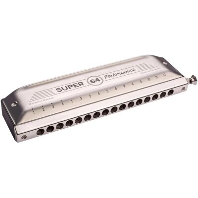 Hohner Super 64 Performance (Mundharmonika), Blasinstrumente, Schwarz Hohner Super 64 Performance (Mundharmonika), Blasinstrumente, Schwarz
