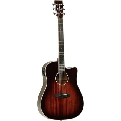 Tanglewood Chitarra Acustica TW5 E AVB Winterleaf (Akustik Gitarre, Ebenholz, Mahagoni), Gitarre, Braun Tanglewood Chitarra Acustica TW5 E AVB Winterleaf (Akustik Gitarre, Ebenholz, Mahagoni), Gitarre, Braun