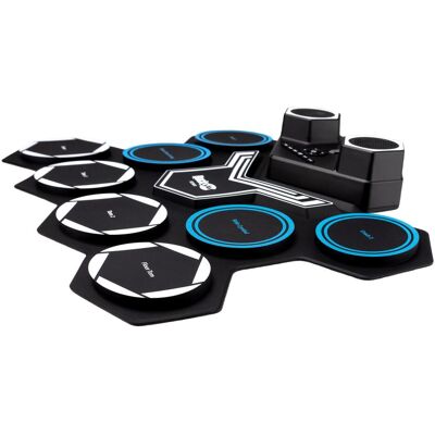 PDT RockJam Roll Up Drum Kit Bluetooth (E-Drum), Schlagzeug, Schwarz PDT RockJam Roll Up Drum Kit Bluetooth (E-Drum), Schlagzeug, Schwarz