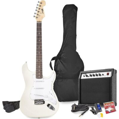 Max Music GigKit (E-Gitarre, Linde, Sperrholz), Gitarre, Weiss Max Music GigKit (E-Gitarre, Linde, Sperrholz), Gitarre, Weiss