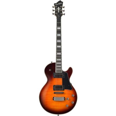 Hagstrom gitaar Super Swede LTD Tiger Burst (E-Gitarre, Decke: Flame Maple Furnier, Korpus: Mahagoni), Gitarre, Orange Hagstrom gitaar Super Swede LTD Tiger Burst (E-Gitarre, Decke: Flame Maple Furnier, Korpus: Mahagoni), Gitarre, Orange