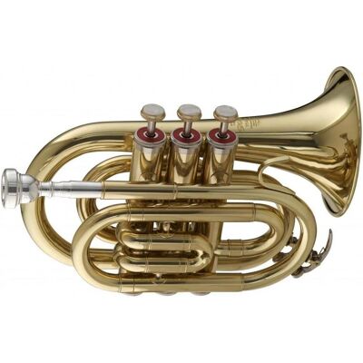 Stagg WS TR245 Bb Pocket Trumpet with Case (Trompete, Gerade), Blasinstrumente Stagg WS TR245 Bb Pocket Trumpet with Case (Trompete, Gerade), Blasinstrumente