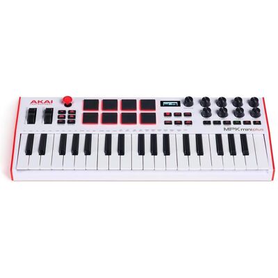 Akai MPK Mini Plus (Keyboard), MIDI Controller, Weiss Akai MPK Mini Plus (Keyboard), MIDI Controller, Weiss