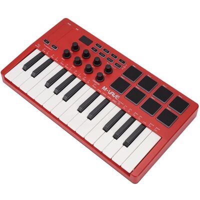 M-Vave SMK-25RD (Keyboard), MIDI Controller, Rot M-Vave SMK-25RD (Keyboard), MIDI Controller, Rot