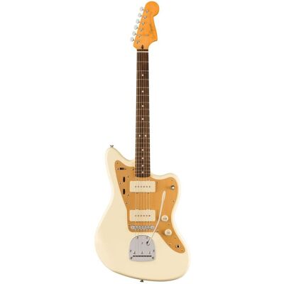 Fender J Mascis Jazzmaster IL Vintage White elektrische gitaar (E-Gitarre, Ahorn, Indian Laurel, Linde), Gitarre, Weiss Fender J Mascis Jazzmaster IL Vintage White elektrische gitaar (E-Gitarre, Ahorn, Indian Laurel, Linde), Gitarre, Weiss