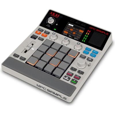 Akai Mpc Sample (Sampler), MIDI Controller, Grau, Beige, Schwarz Akai Mpc Sample (Sampler), MIDI Controller, Grau, Beige, Schwarz