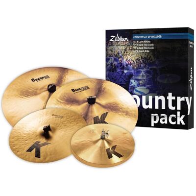Zildjian K Country Pack Boxset (14.96", Crash, HiHat), Becken Zildjian K Country Pack Boxset (14.96", Crash, HiHat), Becken