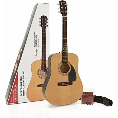 Fender FA-115 Dreadnought Pack Natural Walnut westerngitaar set (Westerngitarre, Boden und Zargen: Linde, Decke: Fichte, Griffbrett: Walnuss), Gitarre, Braun Fender FA-115 Dreadnought Pack Natural Walnut westerngitaar set (Westerngitarre, Boden und Zargen: Linde, Decke: Fichte, Griffbrett: Walnuss), Gitarre, Braun
