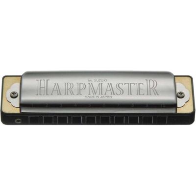 Suzuki Harpmaster MR-200 Harmonica in key C (Mundharmonika, Diatonisch), Blasinstrumente, Silber, Grau Suzuki Harpmaster MR-200 Harmonica in key C (Mundharmonika, Diatonisch), Blasinstrumente, Silber, Grau