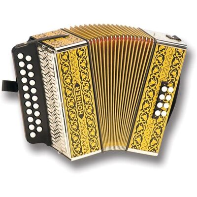 Hohner 2915 GC Diatonische Akkordeon in Sol/Do (Akkordeon), Akkordeon, Schwarz Hohner 2915 GC Diatonische Akkordeon in Sol/Do (Akkordeon), Akkordeon, Schwarz