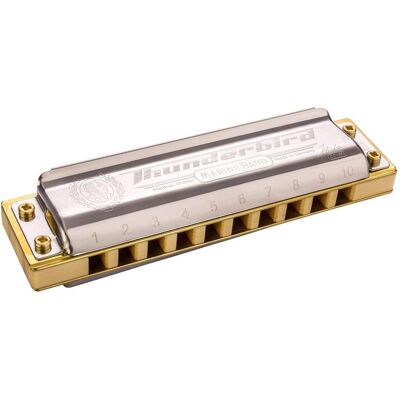 Hohner Thunderbird Marine Band Low D mondharmonica (Mundharmonika, Diatonisch), Blasinstrumente Hohner Thunderbird Marine Band Low D mondharmonica (Mundharmonika, Diatonisch), Blasinstrumente