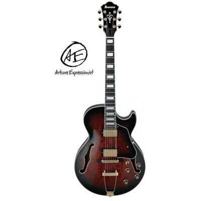 Ibanez Artcore Expressionist AG95QA Dark Brown Sunburst semi-akoestische gitaar (E-Gitarre), Gitarre, Braun Ibanez Artcore Expressionist AG95QA Dark Brown Sunburst semi-akoestische gitaar (E-Gitarre), Gitarre, Braun