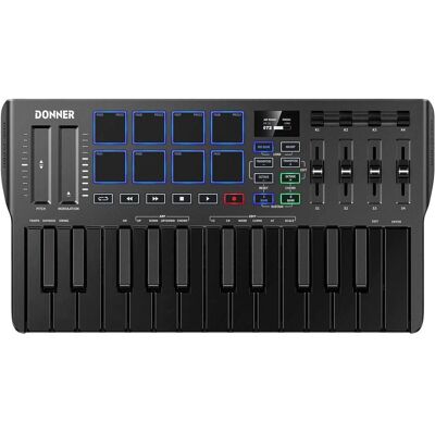 Donner DMK-25 (Keyboard), MIDI Controller, Schwarz, Grau Donner DMK-25 (Keyboard), MIDI Controller, Schwarz, Grau