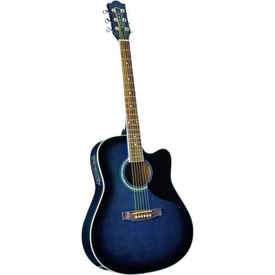 EKO Ranger CW EQ Blue Sunburst (Akustik Gitarre, Fichte, Mahagoni, Palisander, Polyurethan, Stahl), Gitarre, Blau EKO Ranger CW EQ Blue Sunburst (Akustik Gitarre, Fichte, Mahagoni, Palisander, Polyurethan, Stahl), Gitarre, Blau