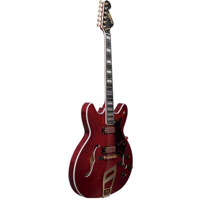 Hagstrom E-Gitarre, 67' Viking, Wild Cherry Transparent (E-Gitarre, Canadian Maple, Laminiertes Mahagoni), Gitarre, Transparent Hagstrom E-Gitarre, 67' Viking, Wild Cherry Transparent (E-Gitarre, Canadian Maple, Laminiertes Mahagoni), Gitarre, Transparent