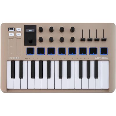 Arturia MiniLAB 3 Champagne (Keyboard), MIDI Controller, Bronze Arturia MiniLAB 3 Champagne (Keyboard), MIDI Controller, Bronze
