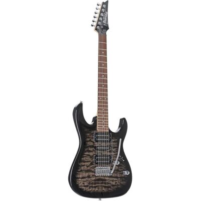 Ibanez gitaar GRX70QATKS Transparant Black Sunburst (E-Gitarre, Decke: gequiltetes Ahorn, Griffbrett: Rosewood, Hals: Ahorn, Korpus: Pappelholz), Gitarre, Transparent Ibanez gitaar GRX70QATKS Transparant Black Sunburst (E-Gitarre, Decke: gequiltetes Ahorn, Griffbrett: Rosewood, Hals: Ahorn, Korpus: Pappelholz), Gitarre, Transparent