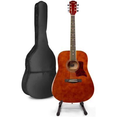 Max gitaar voor beginners - SoloJam Western gitaar - Incl. gitaar standaard, gitaar stemapparaat, gi (Akustik Gitarre, Ahorn, Linde), Gitarre, Braun Max gitaar voor beginners - SoloJam Western gitaar - Incl. gitaar standaard, gitaar stemapparaat, gi (Akustik Gitarre, Ahorn, Linde), Gitarre, Braun