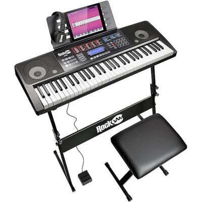RockJam Keyboard Super kit (61 Tasten), Keyboard, Schwarz RockJam Keyboard Super kit (61 Tasten), Keyboard, Schwarz