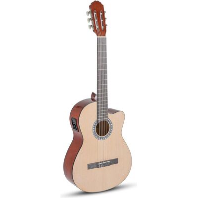 Gewa E-Acoustische Klassieke Gitaar mit integriertem Stimmgerät und EQ (Konzertgitarre, Decke: Fichte, Korpus: Linde), Gitarre Gewa E-Acoustische Klassieke Gitaar mit integriertem Stimmgerät und EQ (Konzertgitarre, Decke: Fichte, Korpus: Linde), Gitarre