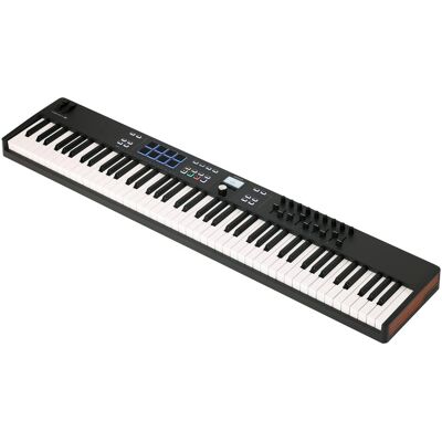 Arturia KeyLab Essential 88 mk3 Black (Keyboard), MIDI Controller, Schwarz, Weiss Arturia KeyLab Essential 88 mk3 Black (Keyboard), MIDI Controller, Schwarz, Weiss