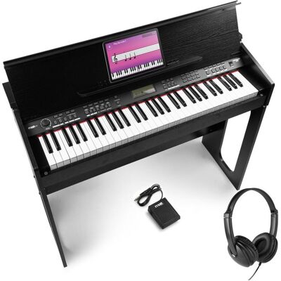 Max RhapsodyDP61 digitale piano set - inclusief sustainpedaal en koptelefoon (61 Tasten), Keyboard Max RhapsodyDP61 digitale piano set - inclusief sustainpedaal en koptelefoon (61 Tasten), Keyboard