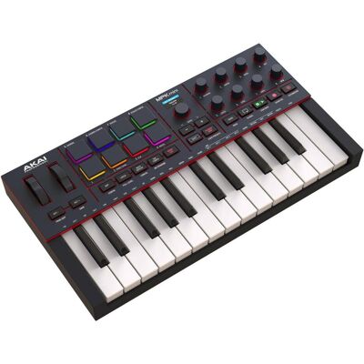 Akai MPK Mini MK4 (Keyboard), MIDI Controller, Schwarz, Rot Akai MPK Mini MK4 (Keyboard), MIDI Controller, Schwarz, Rot
