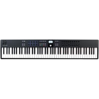 Arturia KeyLab Essential 88 mk3 Black (Keyboard), MIDI Controller, Schwarz Arturia KeyLab Essential 88 mk3 Black (Keyboard), MIDI Controller, Schwarz
