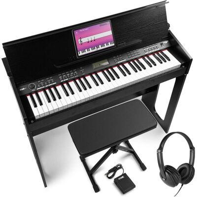 Max RhapsodyDP61 complete keyboard set - inclusief meubel, sustainpedaal, koptelefoon (61 Tasten), Keyboard, Schwarz Max RhapsodyDP61 complete keyboard set - inclusief meubel, sustainpedaal, koptelefoon (61 Tasten), Keyboard, Schwarz