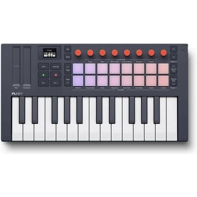 novation FLkey 2 Mini 25 - Kontroler MIDI (Keyboard), MIDI Controller, Schwarz novation FLkey 2 Mini 25 - Kontroler MIDI (Keyboard), MIDI Controller, Schwarz