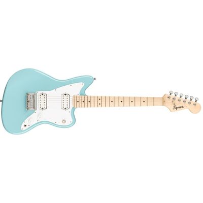 Fender Mini Jazzmaster HH -s??hk??kitara, Daphne Blue (E-Gitarre), Gitarre, Blau Fender Mini Jazzmaster HH -s??hk??kitara, Daphne Blue (E-Gitarre), Gitarre, Blau