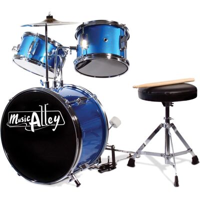 PDT Music Alley 3 Piece Jr Drum Kit (Acoustic-Drum), Schlagzeug, Schwarz, Blau PDT Music Alley 3 Piece Jr Drum Kit (Acoustic-Drum), Schlagzeug, Schwarz, Blau