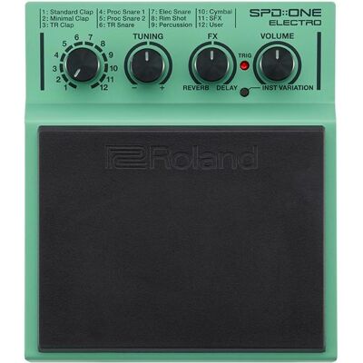 Roland SPD::ONE Electro (E-Drum), Schlagzeug, Grün Roland SPD::ONE Electro (E-Drum), Schlagzeug, Grün