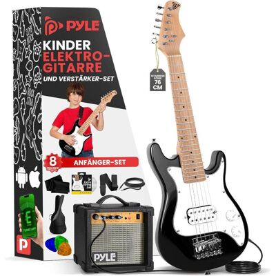Pyle Chitarra Elettrica con Amplificatore (E-Gitarre, Ahorn, Paulownia, Pressholz), Gitarre, Weiss Pyle Chitarra Elettrica con Amplificatore (E-Gitarre, Ahorn, Paulownia, Pressholz), Gitarre, Weiss