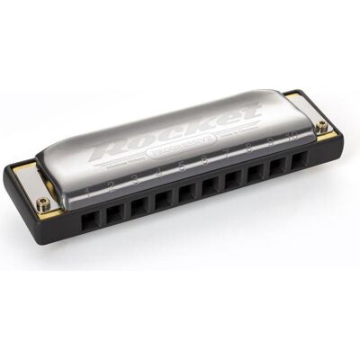 Hohner Rocket C-Dur (Mundharmonika, Diatonisch), Blasinstrumente, Grau, Silber Hohner Rocket C-Dur (Mundharmonika, Diatonisch), Blasinstrumente, Grau, Silber