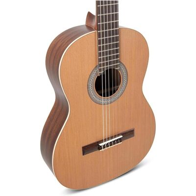 Manuel Rodriguez Klassische Konzertgitarre mit spanischem Absatz, professionelle Ausstattung (Konzertgitarre, Ahornhals, Mahagoni-Seiten und -Rucken, Massives Zedernholz-Deck, Palisander-Griffbrett), Gitarre, Braun Manuel Rodriguez Klassische Konzertgitarre mit spanischem Absatz, professionelle Ausstattung (Konzertgitarre, Ahornhals, Mahagoni-Seiten und -Rucken, Massives Zedernholz-Deck, Palisander-Griffbrett), Gitarre, Braun